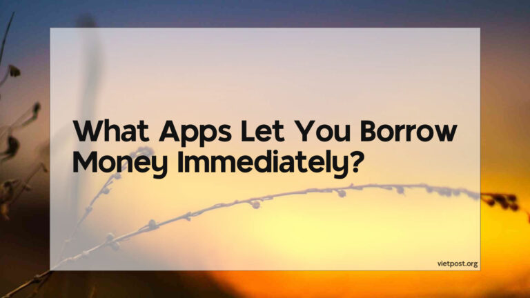 What Apps Let You Borrow Money Immediately?